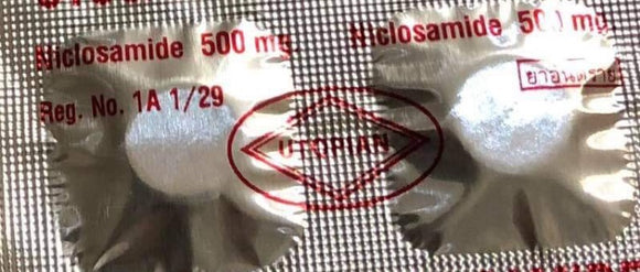 NICLOSAMIDE 500 mg TAPEWORM INFECTION TABLETS