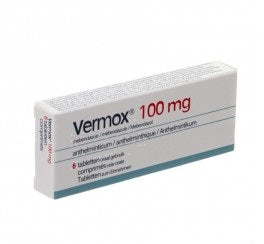 Vermox Mebendazole 100mg 6 Tablets