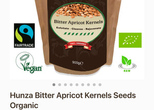 Organic Bitter Apricot Kernels Seeds 1kg and FREE delivery anywhere in the World